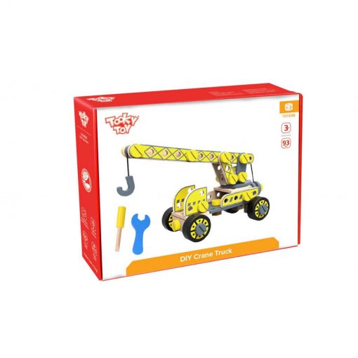 Tookey Toy Ξυλινη Κατασκευη Φορτηγο Με Γερανο (TKF036)
