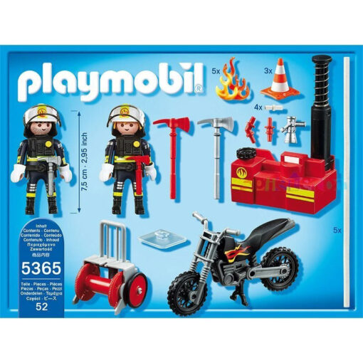 Playmobil Πυροσβέστες Με Αντλία Νερού (5365)