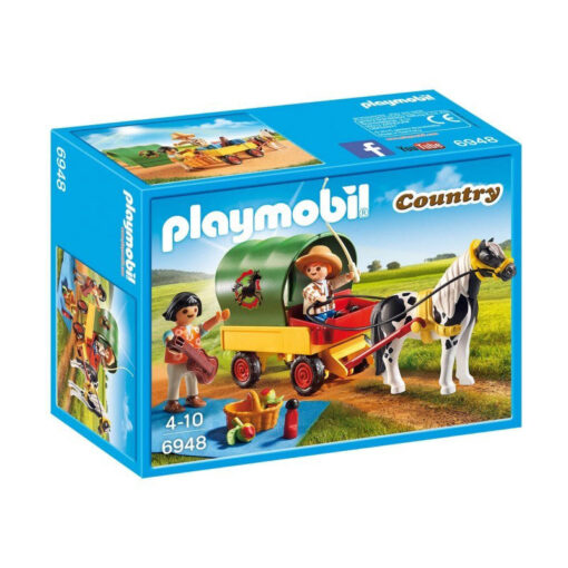 Playmobil Άμαξα με πόνυ και παιδάκια (6948)