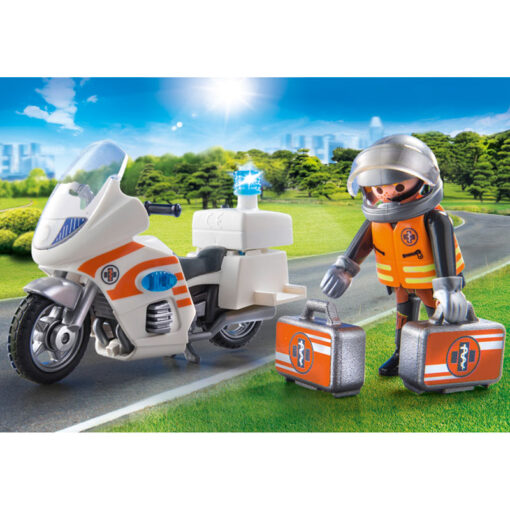 Playmobil Διασώστης με Μοτοσικλέτα (70051)