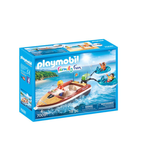 Playmobil Ταχύπλοο σκάφος με φουσκωτές κουλούρες (70091)