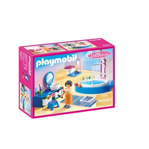 Playmobil Πολυτελές Λουτρό με Μπανιέρα (70211)