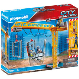Playmobil Ανυψωτικός γερανός βαρέως τύπου με τηλεχειριστήριο και σκαλωσιές (70441)