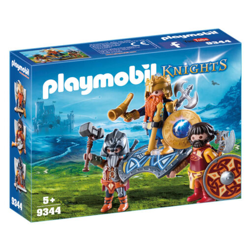 Playmobil Βασιλιάς των Νάνων με δύο φρουρούς (9344)