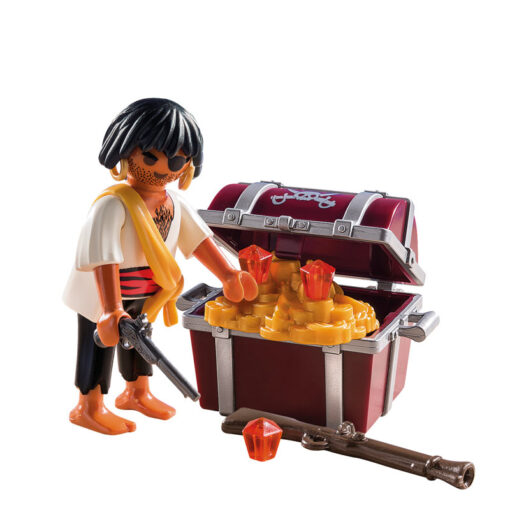 Playmobil Πειρατής με σεντούκι θησαυρού (9358)