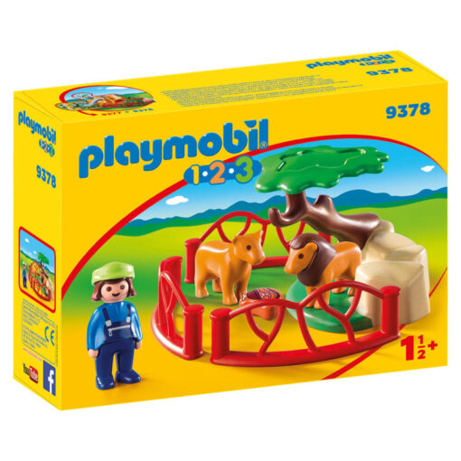 Playmobil Λιοντάρια Ζωολογικού Κήπου με περίφραξη (9378)