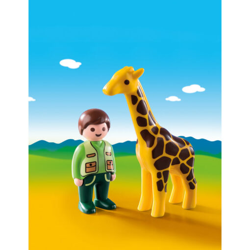 Playmobil Φύλακας Ζωολογικού Κήπου με καμηλοπάρδαλη (9380)