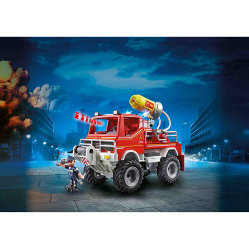 Playmobil Όχημα Πυροσβεστικής με τροχαλία ρυμούλκυσης (9466)