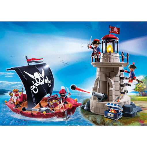 Playmobil Πειρατικό Καράβι και Φάρος (9522)