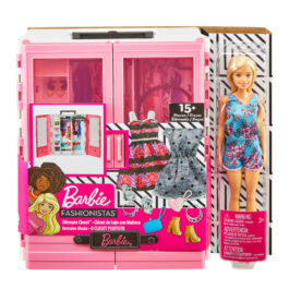 Mattel Barbie Νέα Ντουλάπα Της Barbie Με Κούκλα (GBK12)