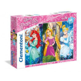 Clementoni Παζλ 60 Τεμάχια Maxi S.C. Disney Πριγκιπισσες (1200-26416)