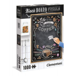 Clementoni Παζλ 1000 Τεμάχια Μαυροπίνακας Coffee Με Δυνατότητα Γραφής (1260-39466)