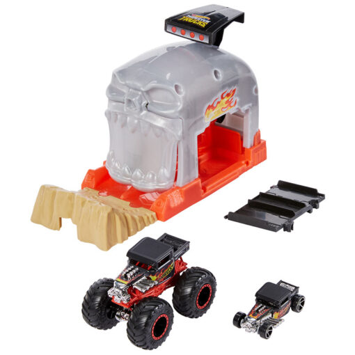 Mattel Hot Wheels Monster Trucks Σετ Παιχνιδιού Εκτοξευτές (GKY01-GKY02)
