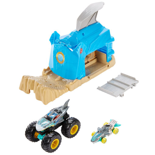 Mattel Hot Wheels Monster Trucks Σετ Παιχνιδιού Εκτοξευτές (GKY01-GKY03)