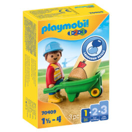Playmobil Εργάτης Με Καροτσάκι (70409)