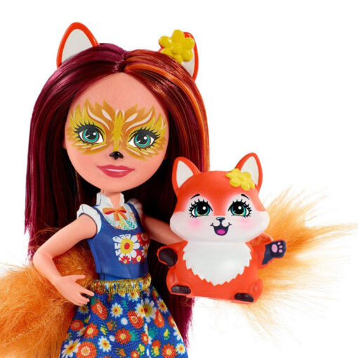 Mattel Enchantimals Κούκλα Και Ζωάκι Felicity Fox And Flick (DVH87-FXM71)