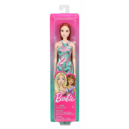 Barbie Λουλουδάτα Φορέματα - Κοκκινομάλλα Κούκλα Με Γαλάζιο Φόρεμα (GBK92-GHT27)