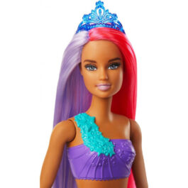 Barbie Dreamtopia Γοργόνα Κούκλα Με Μωβ Ουρά (GJK07-GJK09)