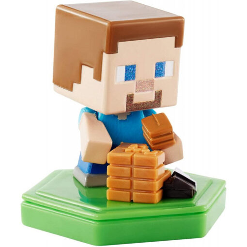 Mattel Minecraft: Earth Boost Minis - Crafting Steve Φιγούρα Με Τσιπάκι (GKT32-GKT36)