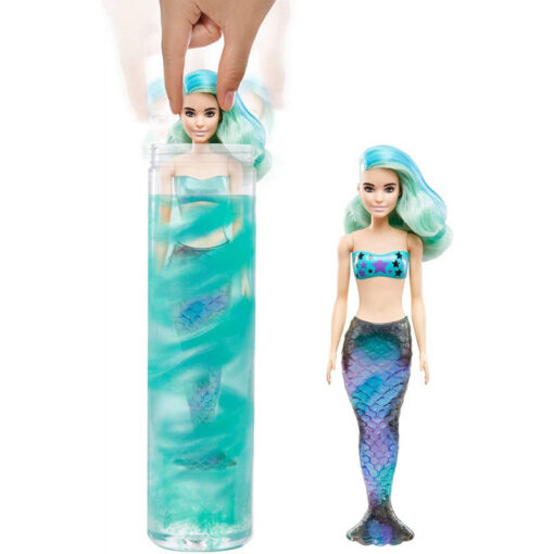 Barbie Color Reveal Wave 4 Γοργόνα Κούκλα Με 7 Εκπλήξεις (GTP43)