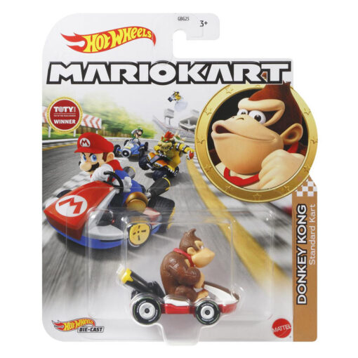 Mattel Hot Wheels Super Mario Kart Αυτοκινητάκι Donkey Kong (GBG25-GRN24)