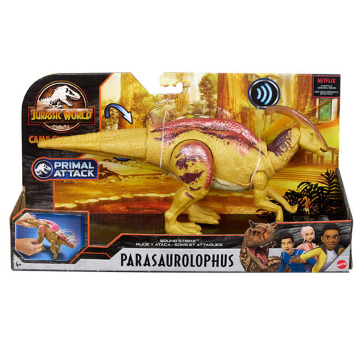 Mattel Jurassic World Sound Strike Parasaurolophus Δεινόσαυρος Με Κινούμενα Μέλη Και Ήχους (GJN64-GMC96)