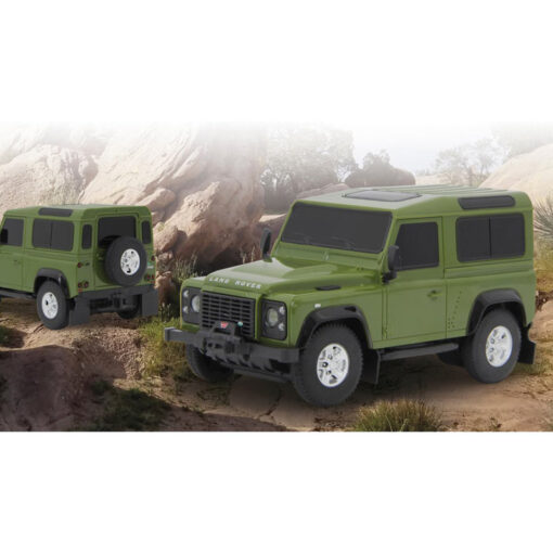 Jamara-Rastar Τηλεκατευθυνόμενο Land Rover Defender 1:24 Πράσινο 2,4GHz (405154)