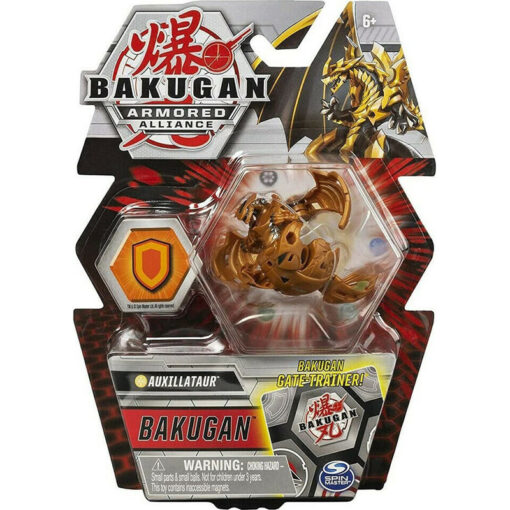Spin Master Bakugan Armored Alliance Bakugan Gate Trainer - Auxillataur (Brown) Core Ball (20124102)