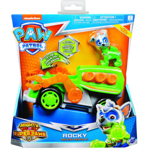 Spin Master Paw Patrol Mighty Pups Super Paws - Rocky Deluxe Vehicle (20115479)