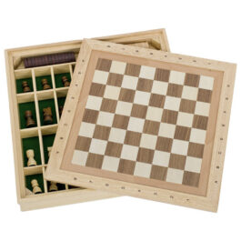 Goki Επιτραπέζιο Σκάκι 2 σε 1 Ξύλινο (56953)
