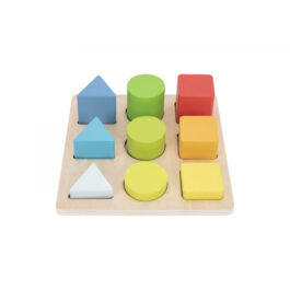 Tooky Toy Επιτραπέζιο Παιχνίδι Ξύλινο Σφηνώματα Σχήματα Και Χρώματα (TH981)