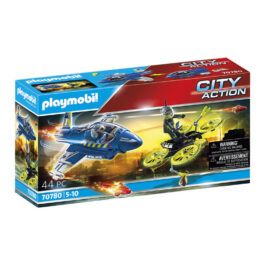 Playmobil Καταδίωξη Drone Από Αστυνομικό Τζετ (70780)
