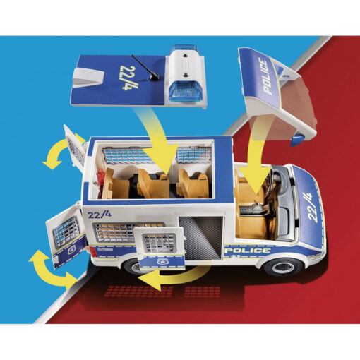 Playmobil Αστυνομικό Λεωφορείο Με Φώτα Και Ήχο (70899)