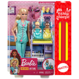 Mattel Λαμπάδα Barbie Παιδίατρος (GKH23)