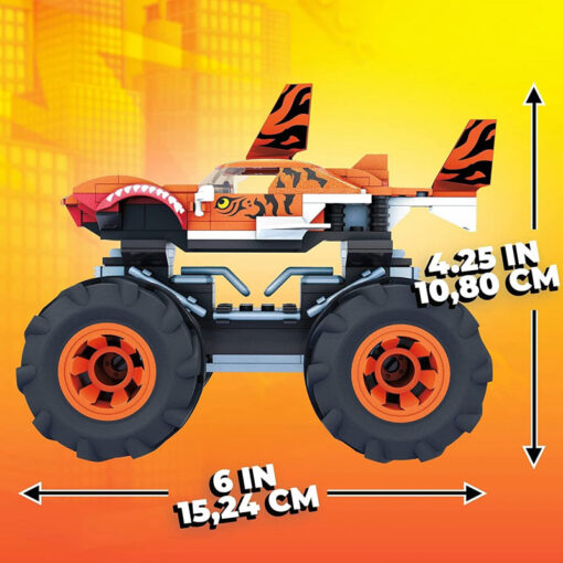 Mattel Mega Bloks Hot Wheels Monster Trucks Οχήματα 187 Τμχ  (GVM14)