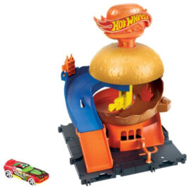 Mattel Hot Wheels City Down Town Burger Drive Thru (HDR24-HDR26)