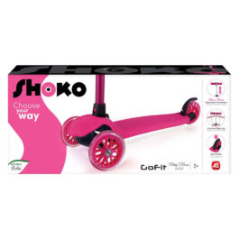 AS Company Shoko Παιδικό Πατίνι Go Fit Με 3 Ρόδες Σε Ρόζ Χρώμα (5004-50515)