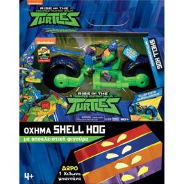 Giochi Preziosi Χελονονιντζάκια TMNT Teenage Mutant Ninja Turtles Όχημα Shell Hog & Μπαντάνα (TU220000)