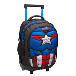 Must Σχολική Τσάντα Τρόλεϊ Δημοτικού Avengers Captain America Must 3 Θήκες (000506013)
