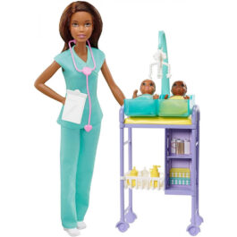 Barbie Mattel Σετ Επαγγέλματα Με Παιδάκια Και Ζωάκια – Γιατρός (DHB63-GKH24)
