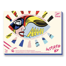Djeco Inspired By – Ζωγραφική Με Μαρκαδόρους Lichtenstein – Σούπερ ήρωες (09376)