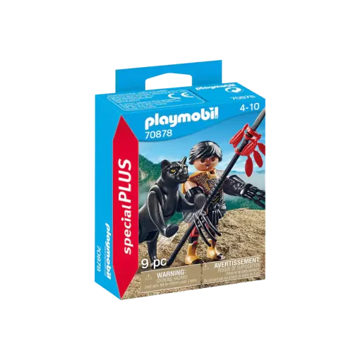 Playmobil Πολεμιστής Με Μαύρο Πάνθηρα (70878)