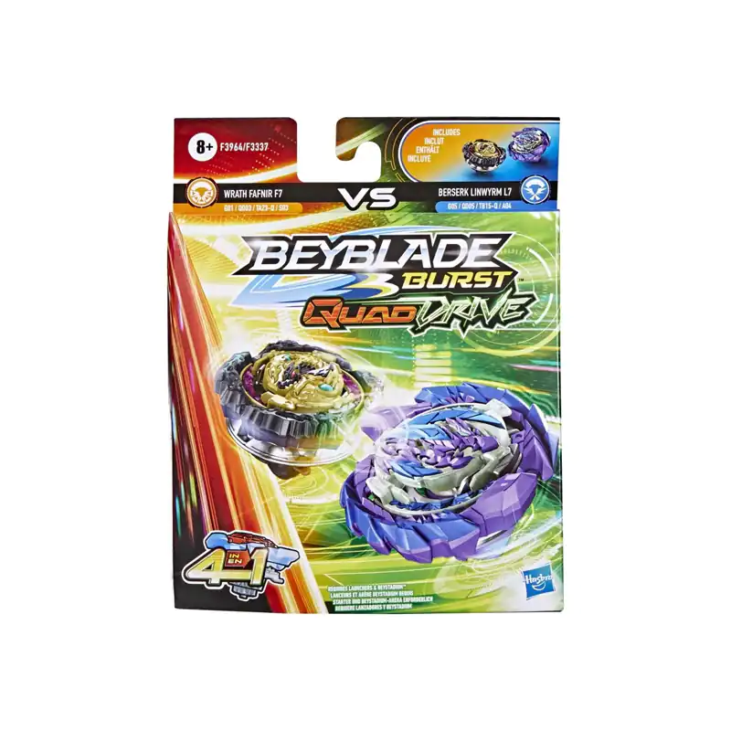 Hasbro Beyblade Quad Drive Magma Roktavor Vs Gilded Balderov (F3337-F3964)