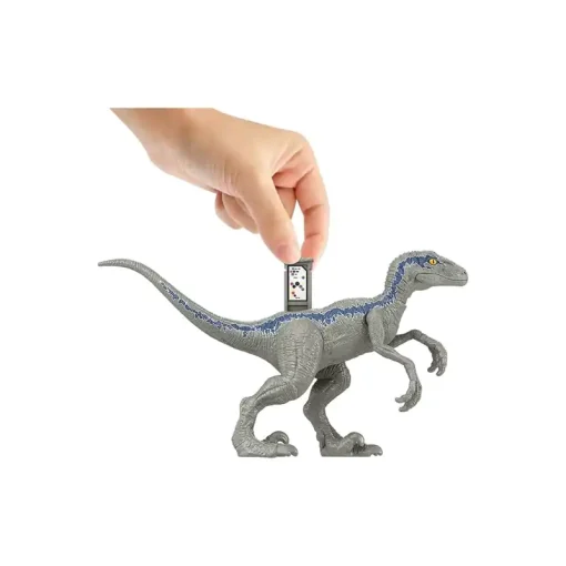 Mattel Jurassic World Νέες Βασικές Φιγούρες Δεινοσαύρων Velociraptor Blue (HDX18-GWD01)
