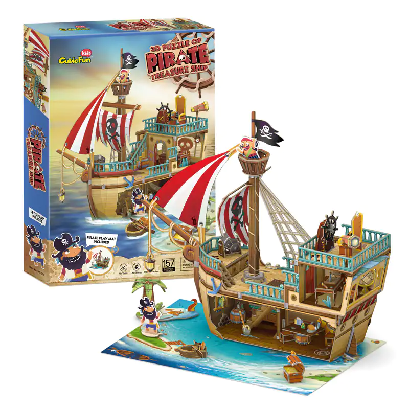 Cubifun 3D Παζλ Pirate Treasure Ship (P832H)