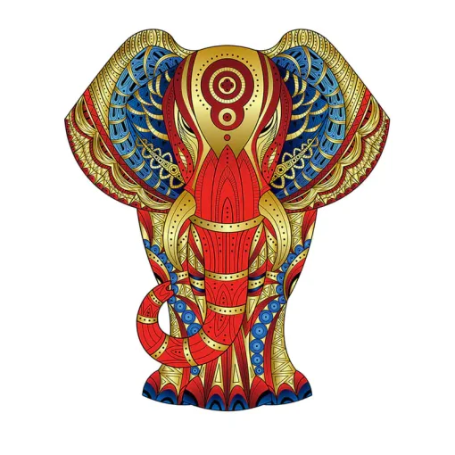 Eureka Παζλ Rainbow Wooden Puzzle ELEPHANT (473611)