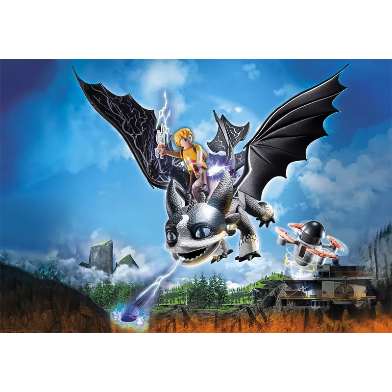 Playmobil Dragons: Thunder και Tom (71081)