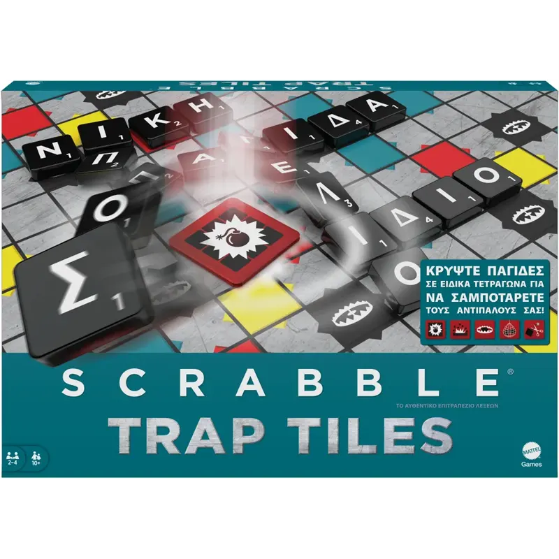 Mattel Επιτραπέζιο Scrabble Trap Tiles (HLM18)