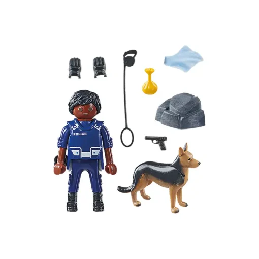 Playmobil Αστυνομικός Με Σκύλο-Ανιχνευτή (71162)