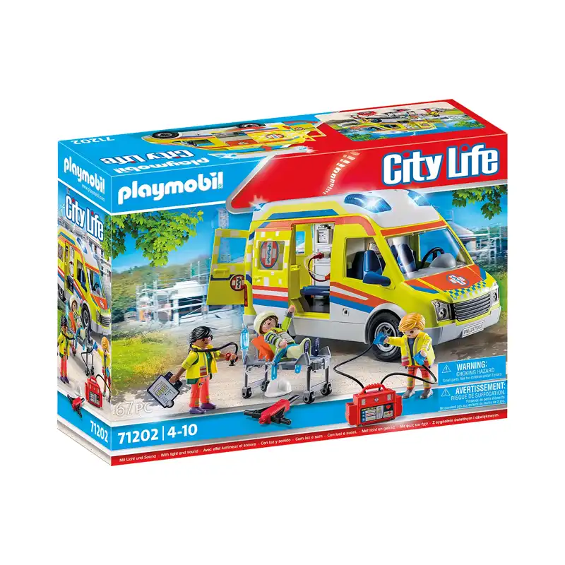 Playmobil Ασθενοφόρο Με Διασώστες (71202)